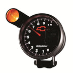 Autometer GM Bowtie Black 5in 10000 RPM Pedestal Electronic Tachometer w/ Ext Shift Light AutoMeter Gauges