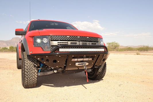 Addictive Desert Designs 10-14 Ford F-150 Raptor Stealth Front Bumper w/ Winch Mount