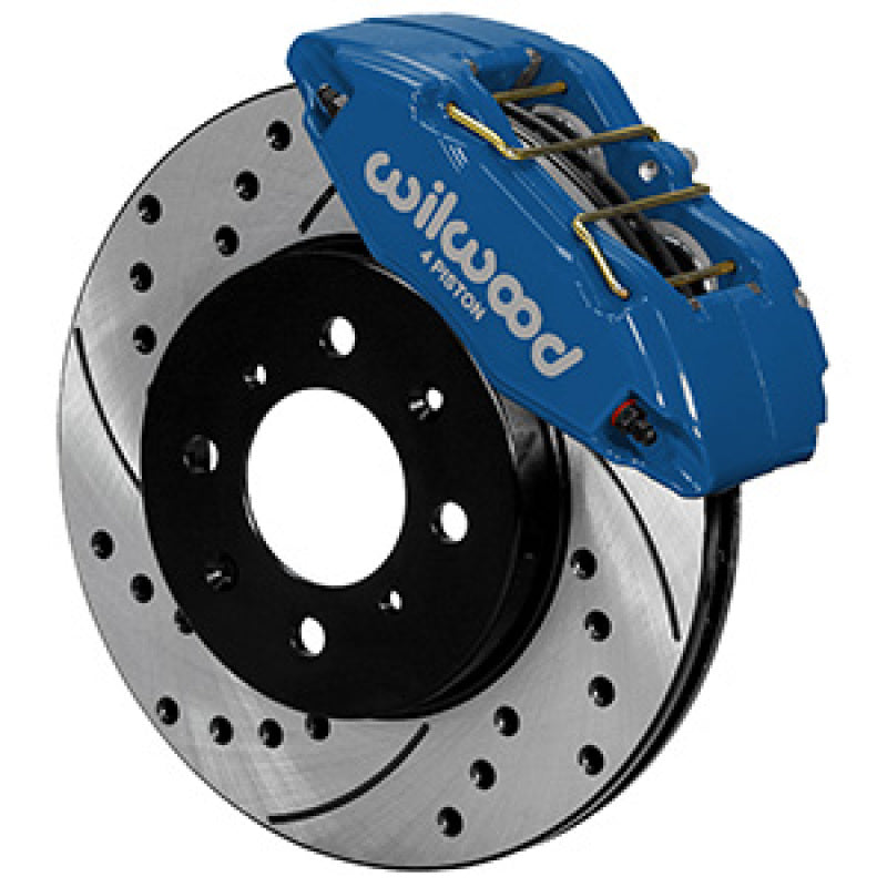 Wilwood DPHA Front Caliper & Rotor Kit Drilled Honda / Acura w/ 262mm OE Rotor - Competition Blue Wilwood Big Brake Kits