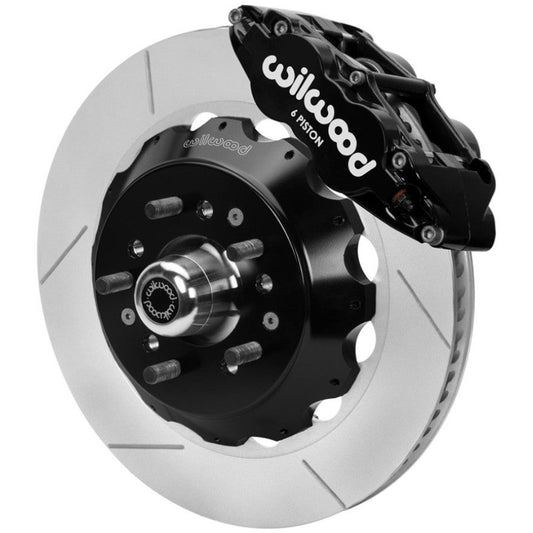 Wilwood 70-81 FBody/75-79 A&XBody FNSL6R Frt BBK 14in Rtr Blk Calipers Use w/ Pro Drop Spindle Wilwood Big Brake Kits