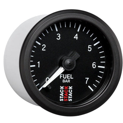 Autometer Stack 52mm 0-7 Bar M10 Male Pro Stepper Motor Fuel Pressure Gauge - Black AutoMeter Gauges