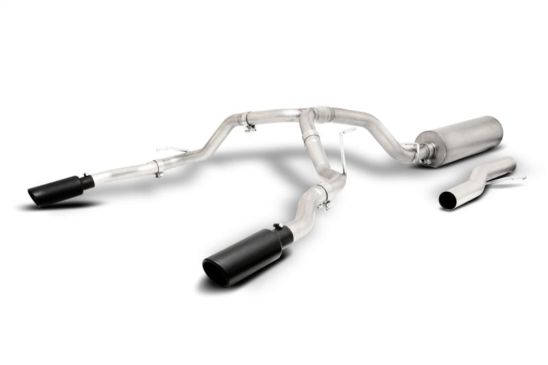 Gibson 21-22 GMC Yukon/Chevy Tahoe 5.3L 2/4WD Cat-Back Dual Split Exhaust System - Stainless