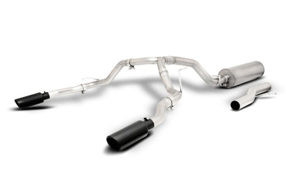 Gibson 21-22 Chevy Tahoe High Country 6.2L 4WD 2.5in Cat-Back Dual Split T409 SS Exhaust - Black