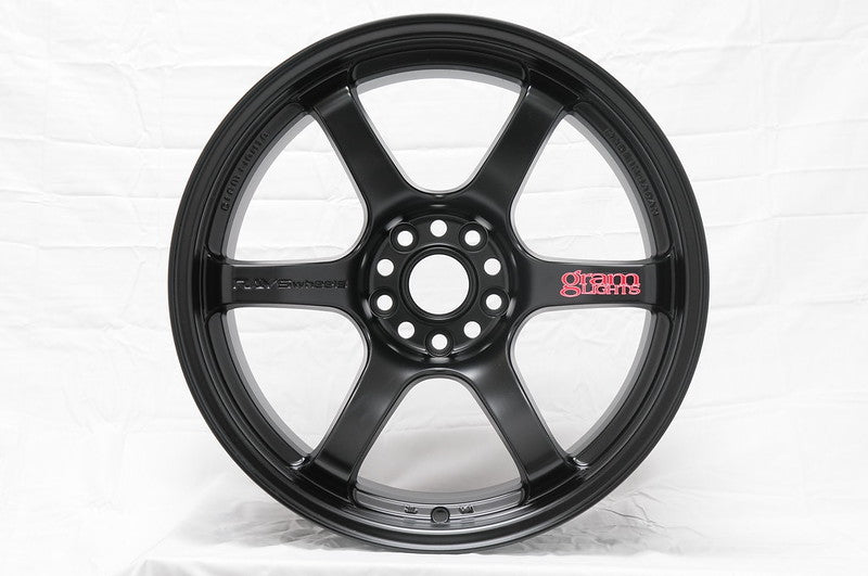 Gram Lights 57DR 19x8.5 +25 5-114.3 Semi Gloss Black Wheel