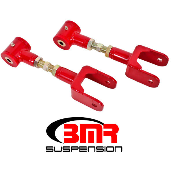 BMR 79-04 Fox Mustang Upper Control Arms On-Car Adj. (Polyurethane) - Red BMR Suspension Control Arms