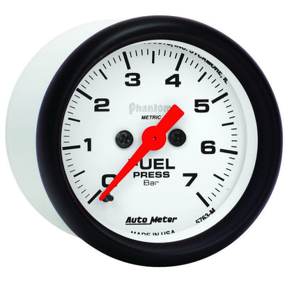 AutoMeter Gauge Fuel Pressure 2-1/16in. 7Bar Digital Stepper Motor Phantom AutoMeter Gauges