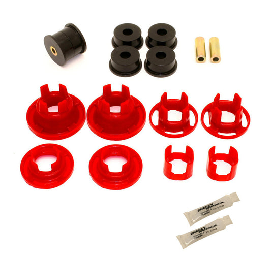 BMR 10-11 5th Gen Camaro Street Version Rear Cradle Bushing Kit (BK001 BK016) - Black/Red