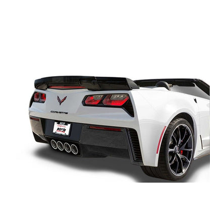 Borla 2014 Chevy Corvette C7 ZO6 S/C w/o AFM w/o NPP ATAK Rear Section Exhaust Dual Rd Rolled Tips Borla Catback
