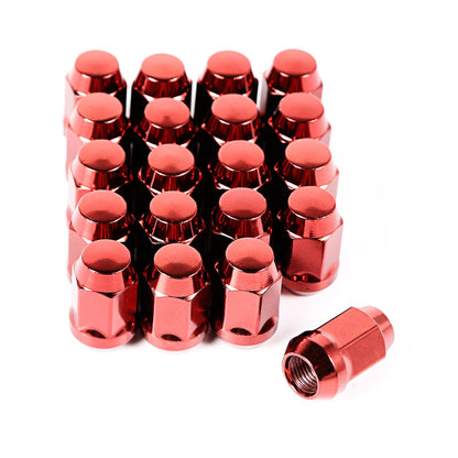 Rugged Ridge Wheel Lug Nut Set of 20 Red 1/2-20 Rugged Ridge Lug Nuts