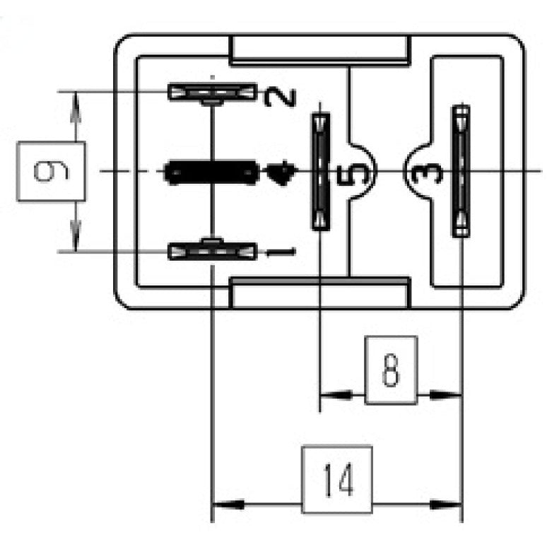 Hella Relay Micro Iso 5 Pole 12V Spst Res Hella Light Accessories and Wiring