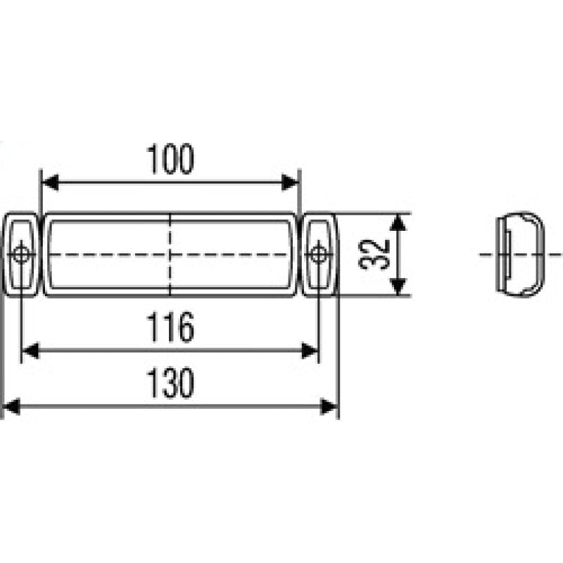 Hella 8645 Series 12V Amber Side Marker Lamp Hella Sidemarkers & Indicators