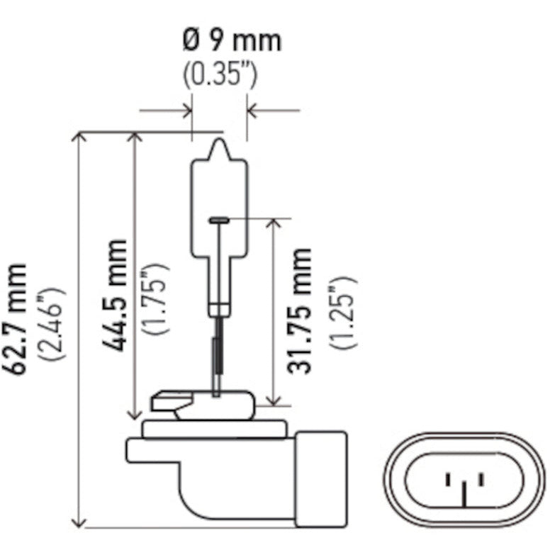 Hella Bulb 888 12V 50W PGJ13 T3.25 Hella Bulbs