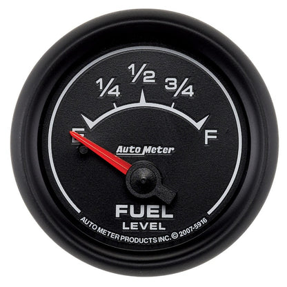 AutoMeter Gauge Fuel Level 2-1/16in. 240 Ohm(e) to 33 Ohm(f) Elec Es AutoMeter Gauges