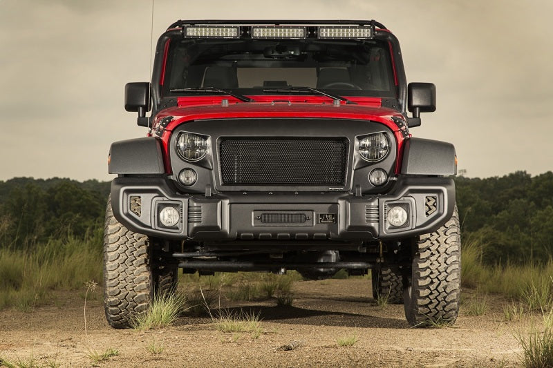 Rugged Ridge Spartacus Front Bumper Black 07-18 Jeep Wrangler Rugged Ridge Bumpers - Steel