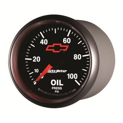 Autometer Sport-Comp II GM 52mm 0-100 PSI Mechanical Oil Pressure Gauge AutoMeter Gauges