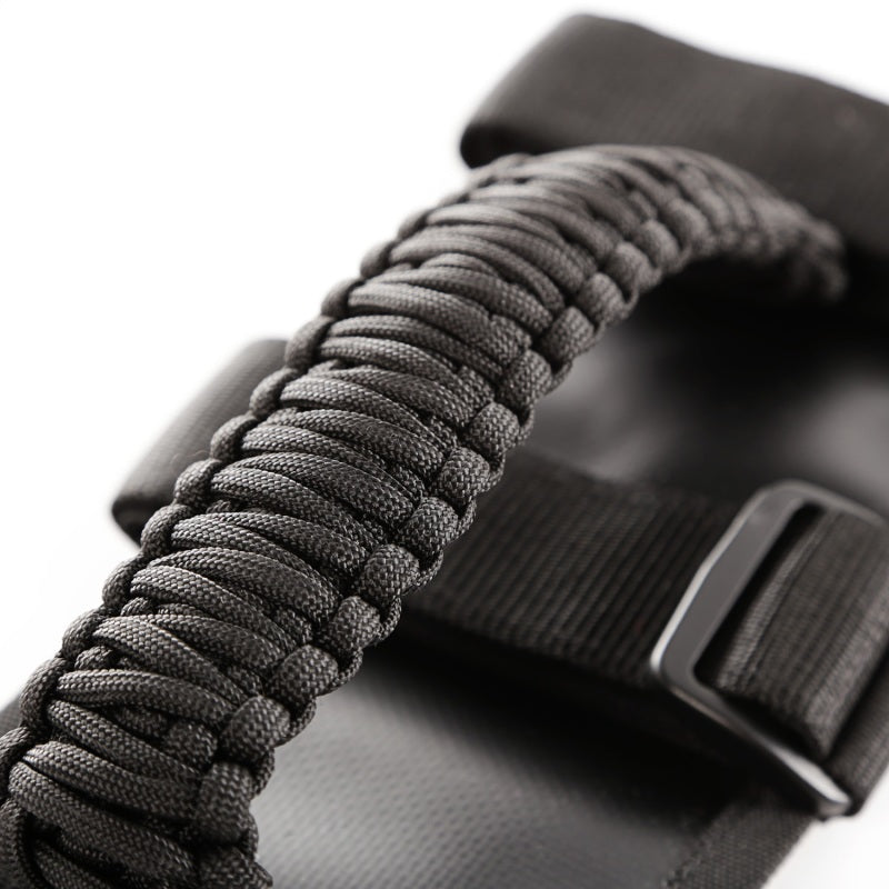 Rugged Ridge Paracord Grab Handles Black/Black Pair Rugged Ridge Dash & Interior Trim