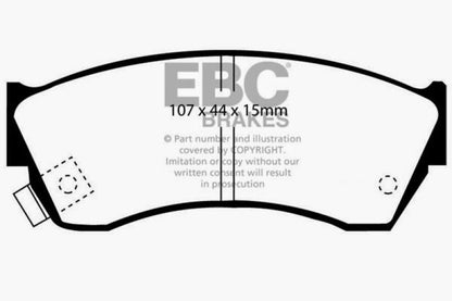 EBC 97-01 Chevrolet Metro 1.3 Greenstuff Front Brake Pads