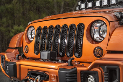 Rugged Ridge Grille Inserts Perforated 07-18 Jeep Wrangler Rugged Ridge Grilles