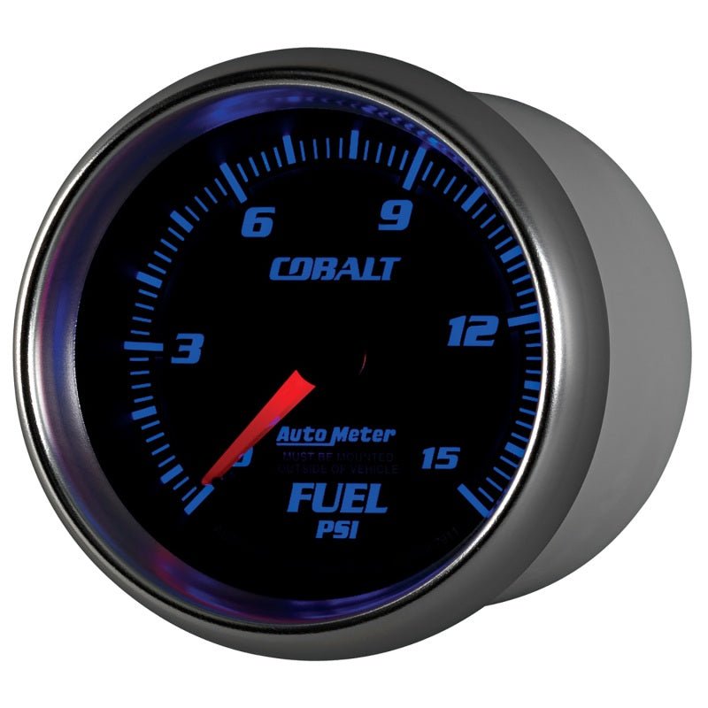 Autometer Cobalt 2-5/8in  Mechanical Fuel Pressure Gauge 0-15 PSI AutoMeter Gauges