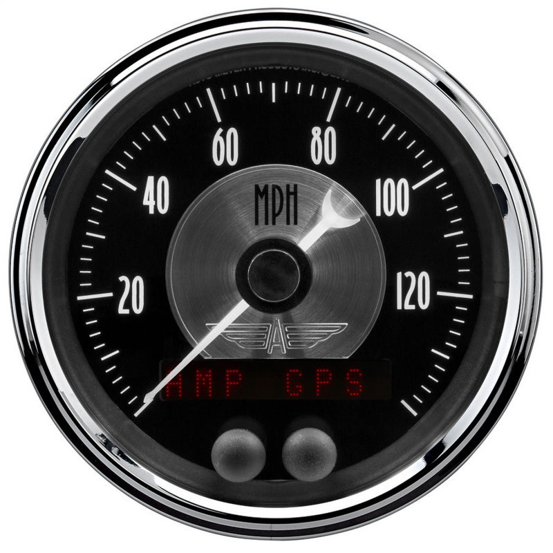 Autometer Prestige Series Black 3-3/8in Electrical 140mph AutoMeter Gauges