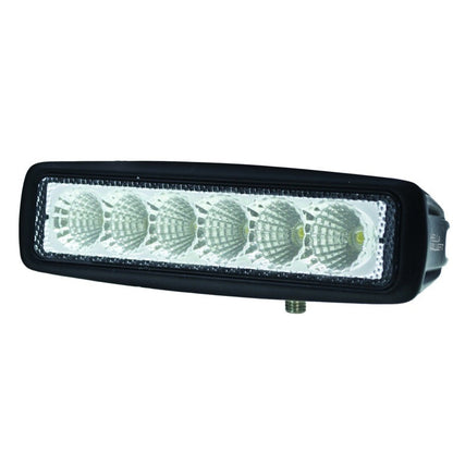 Hella Value Fit Mini 6in LED Light Bar - Flood Beam Pedestal Hella Light Bars & Cubes