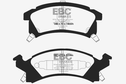 EBC 96-98 Buick Skylark 2.4 Greenstuff Front Brake Pads