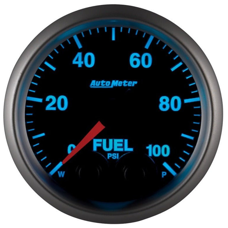 Autometer Elite 52mm 0-100 PSI Fuel Pressure Peak & Warn w/ Electronic Control Gauge AutoMeter Gauges