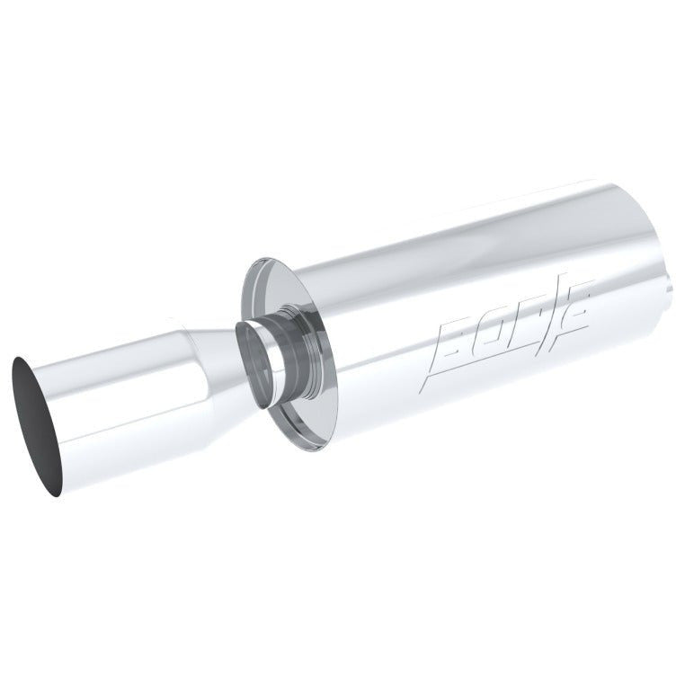 Borla Boomer Muffler Rock-It Round 2-1/4in In 4-1/2in Round Out Borla Muffler