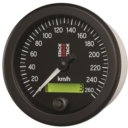Autometer Stack 88mm 0-260 KM/H Electronic Speedometer - Black AutoMeter Gauges