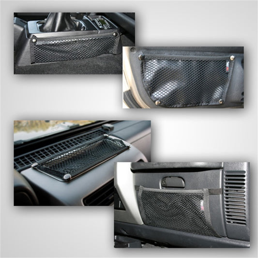 Rugged Ridge Interior Mesh Storage Kit 97-06 Jeep Wrangler Rugged Ridge Dash & Interior Trim