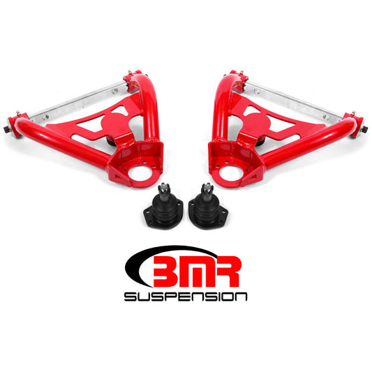BMR 64-72 A-Body Upper Non-Adj. A-Arms w/ Stock Spindles (Polyurethane) - Red BMR Suspension Control Arms