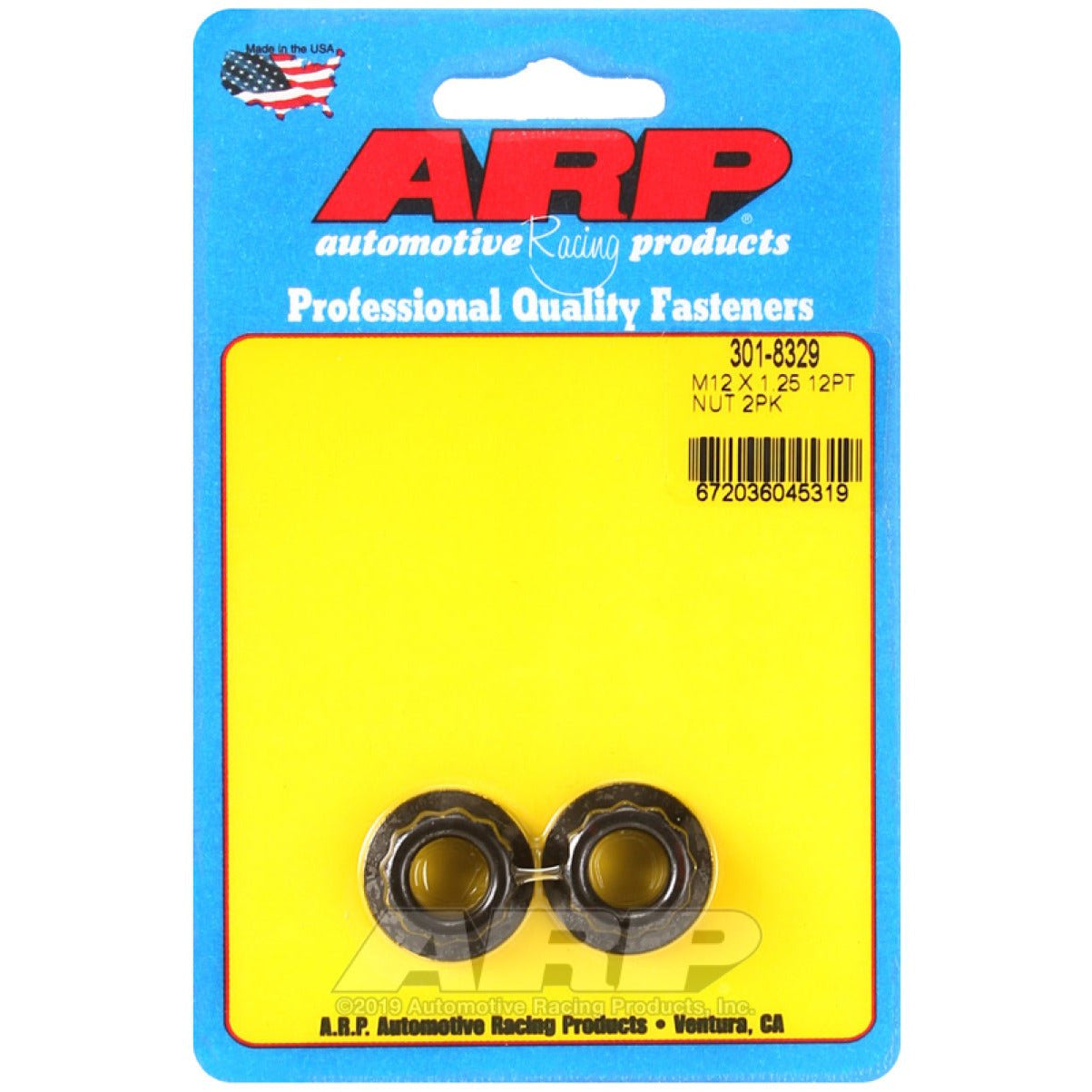ARP M12 x 1.25 16mm socket 12pt Nut Kit (Pack of 2) ARP Hardware Kits - Other