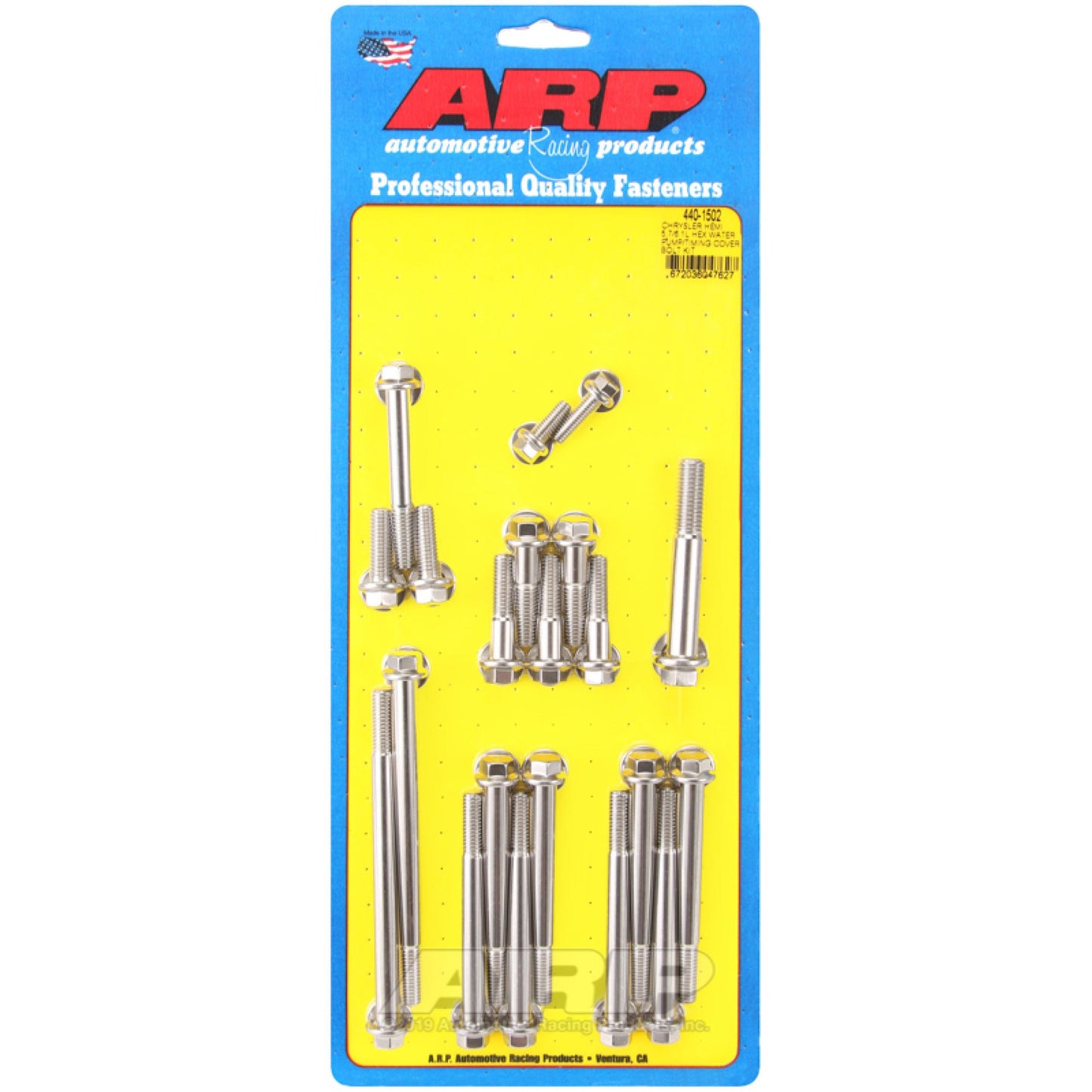 ARP Chrysler Hemi 5.7/6.1L Stainless Steel Hex Water Pump/Timing Cover Bolt Kit ARP Hardware Kits - Other