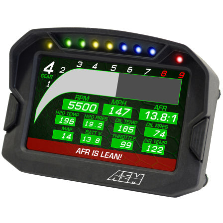 AEM CD-5L Carbon Logging Digital Dash Display AEM Gauges