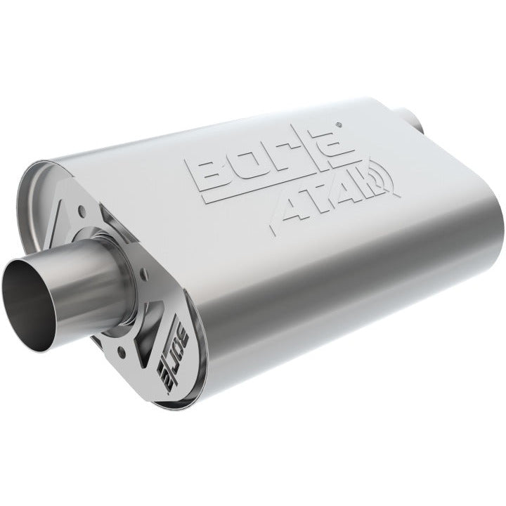 Borla CrateMuffler Big Block Mopar 383/413/426/440 2.5in Offset/Center 14inx4.35inx9in Oval Muffler Borla Muffler