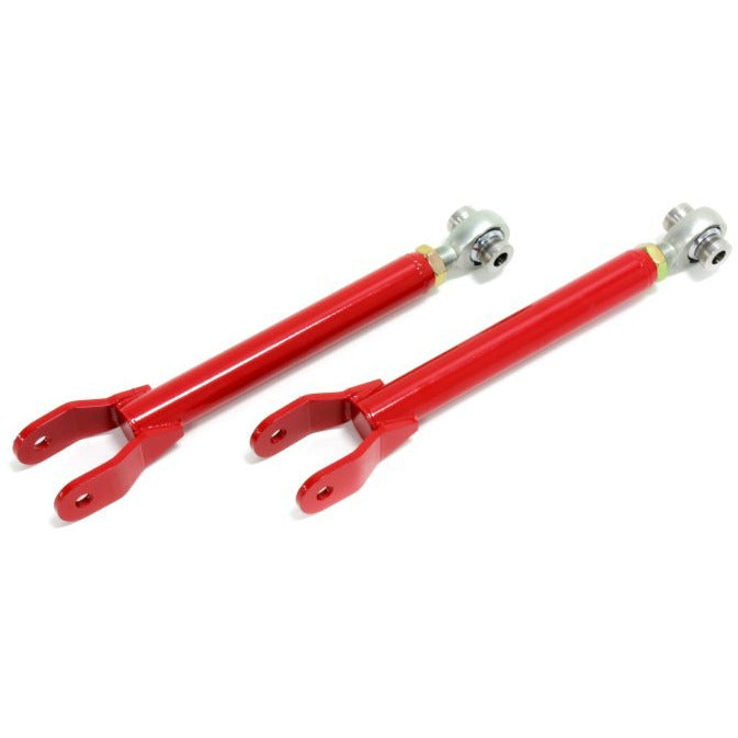 BMR 10-15 5th Gen Camaro Trailing Arms Rear w/ Single Adj. Rod Ends - Red BMR Suspension Suspension Arms & Components