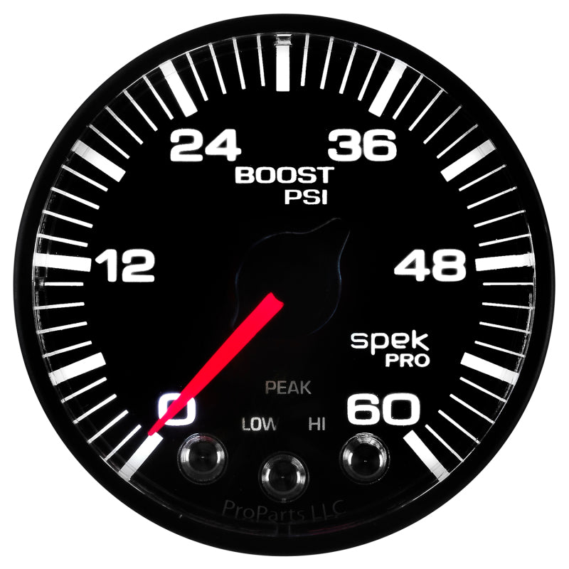 Autometer Spek-Pro 52.4mm 0-60 PSI Digital Stepper Motor Boost Gauge AutoMeter Gauges