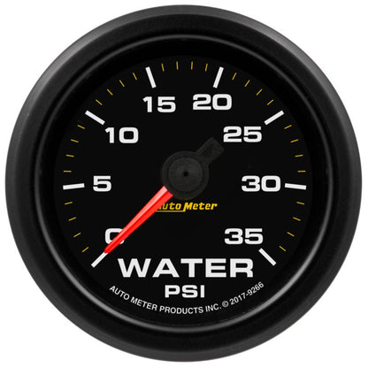 Autometer Extreme Environment 2-1/16in 35PSI Water Pressure Gauge w/ Warning AutoMeter Gauges