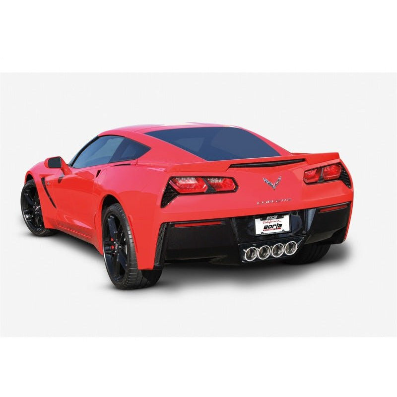 Borla 14-15 Chevy Corvette C7 6.2L RWD w/AFM &NPP S-Type Dual Round Rolled Center Rear Exit Exhaust Borla Axle Back