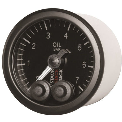 Autometer Stack 52mm 0-7 Bar M10 Male Pro-Control Oil Pressure Gauge - Black AutoMeter Gauges