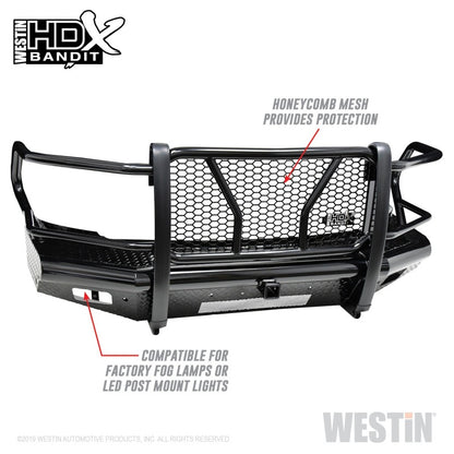 Westin 10-18 RAM 2500/3500 HDX Bandit Front Bumper - Black