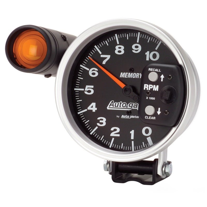 Autometer 5 inch 10K RPM w/ Monster Shift Lite / Memory Pedestal Tachometer AutoMeter Gauges