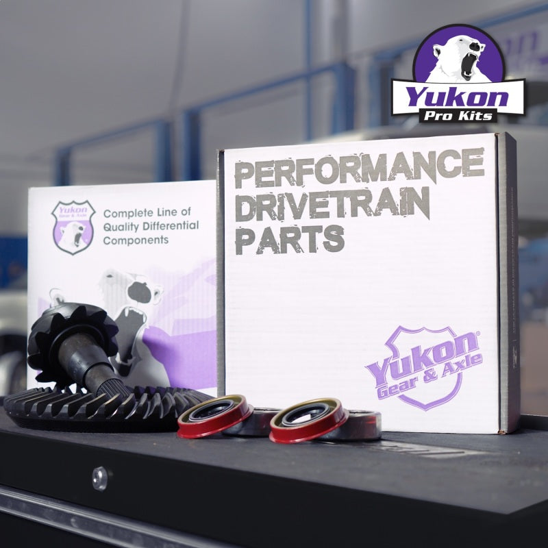 Yukon 8.8in Ford 3.55 Rear Ring & Pinion Install Kit 2.99in OD Axle Bearings and Seals