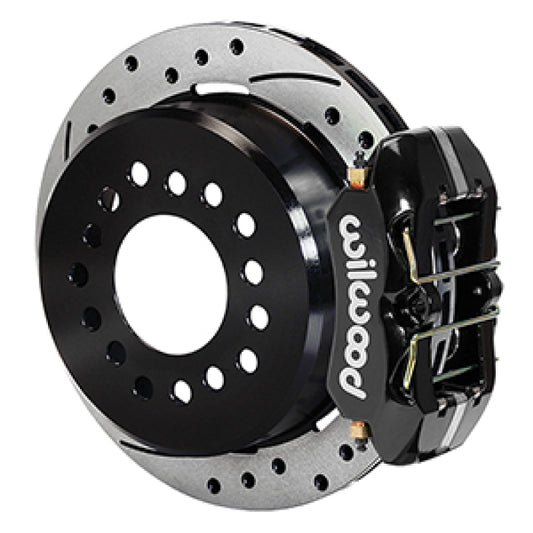 Wilwood Dynapro 12 Bolt Low-Pro Rear Kit w/ E-Brake 11in Drilled & slotted / 2.75-2.81in off - Black Wilwood Big Brake Kits