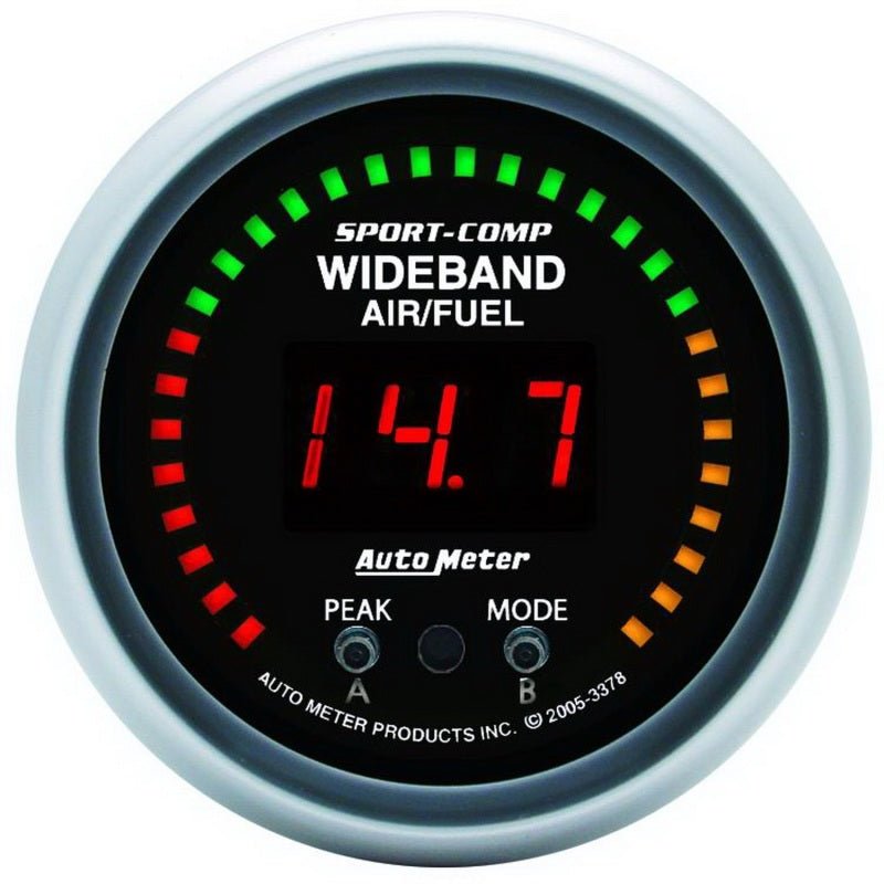 Autometer Sport-Comp 52mm Wideband Air/Fuel Gauge AutoMeter Gauges
