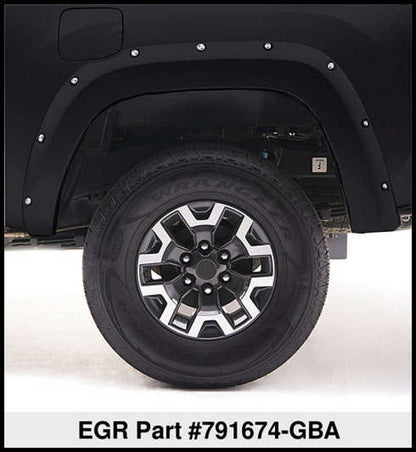 EGR 14+ Chev Silverado 5ft Bed Bolt-On Look Color Match Fender Flares - Set - Black