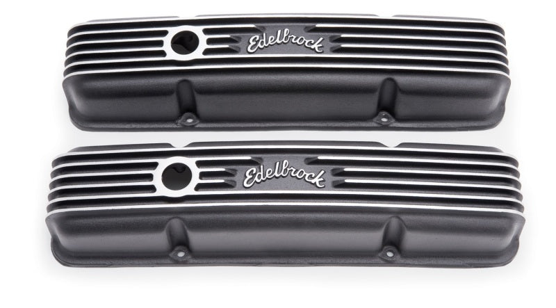 Edelbrock Valve Cover Classic Series Chevrolet 1959-1986 262-400 CI V8 Black