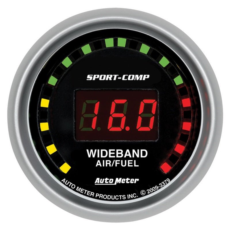 Autometer Sport-Comp 52mm Digital Wideband Air/Fuel Ratio Street Gauge AutoMeter Gauges