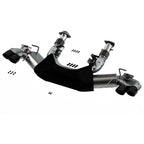 Borla 2020 Chevrolet Corvette C8 6.2 ATAK 3in Exhaust System Dual Round Rolled A/C Black Chrome Tips Borla Catback