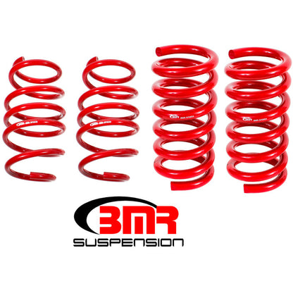 BMR 15-17 S550 Mustang Handling Version Lowering Springs (Set Of 4) - Red BMR Suspension Lowering Springs